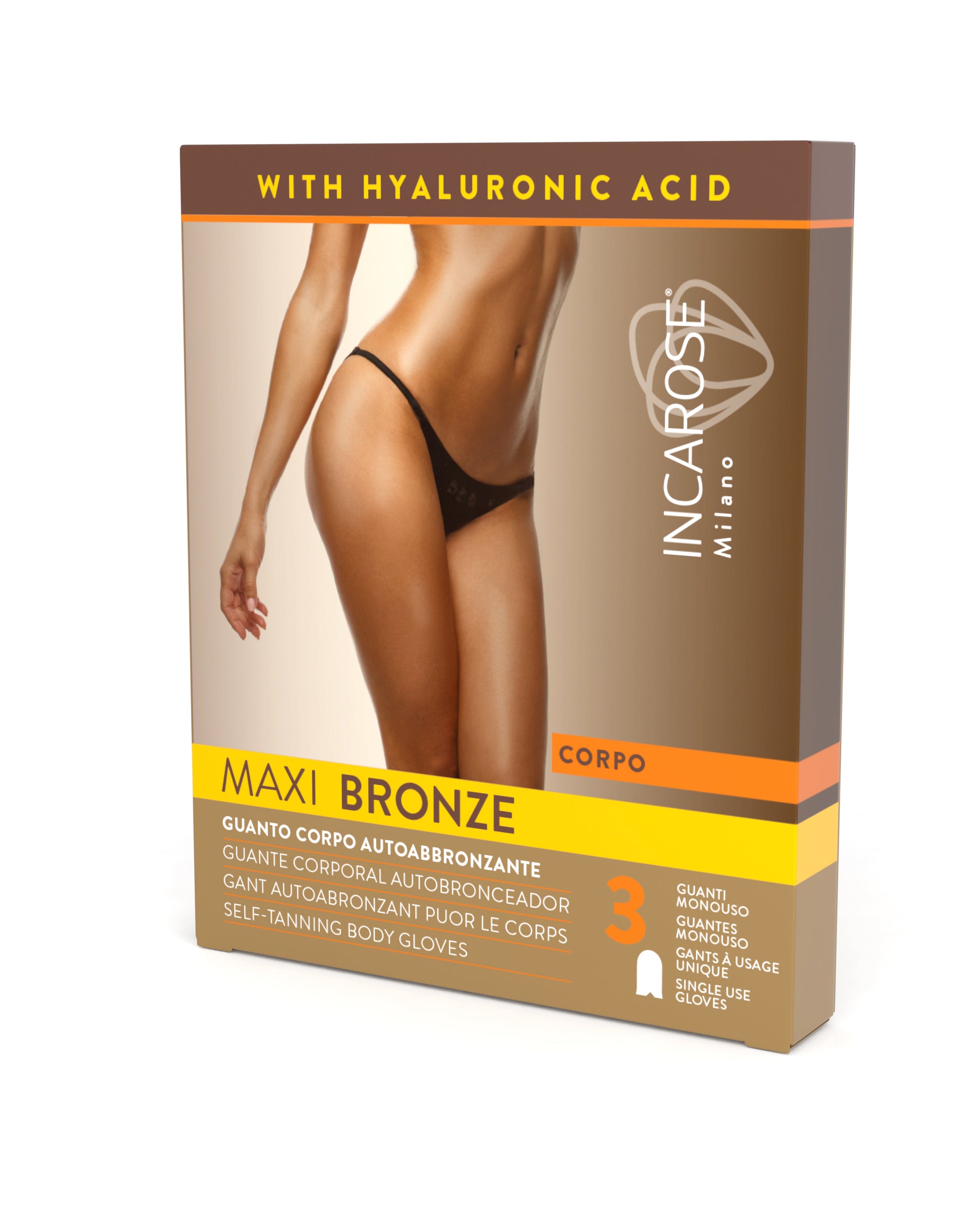 Maxi Bronze Astuccio 3 Guanti Corpo Monouso