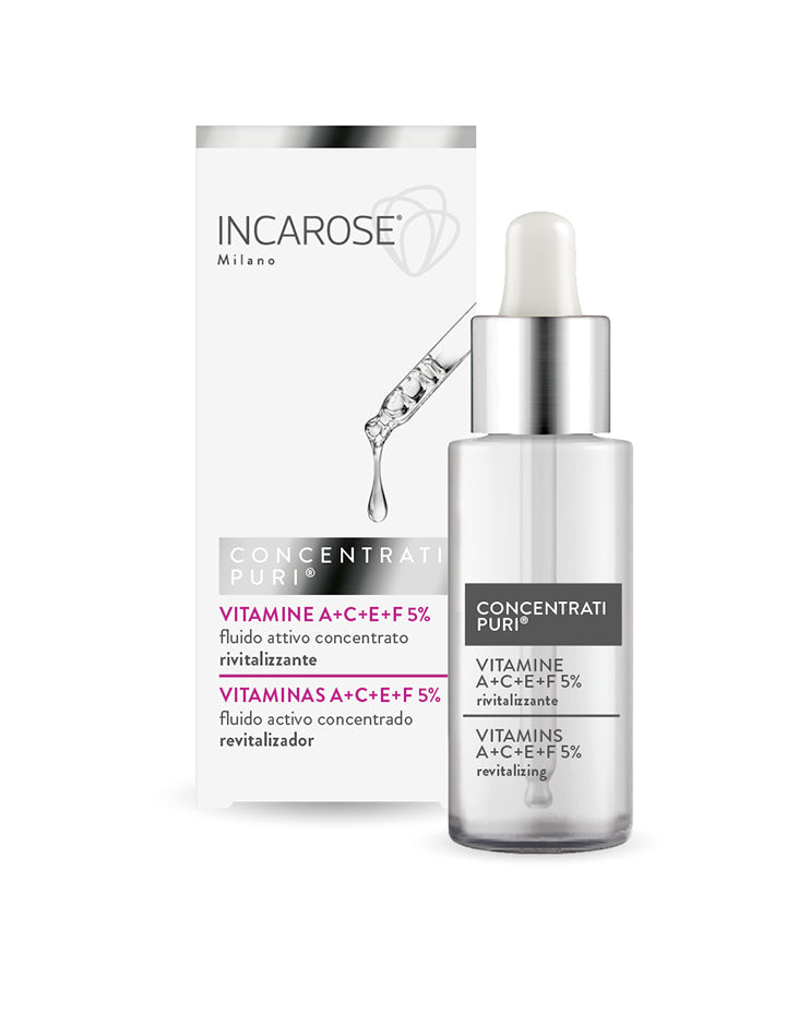Concentrati Puri Vitamine A+C+E+F 5% - Fluido Rivitalizzante 15 ml